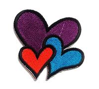 Catch the Patch Cuore Patch Termoadesivo 6,8 x 5,9 cm per Adulti Bambini con Romantico Amore Vintage Originale, Toppe Adesive Cucire Vestiti Lavoretti Regalo