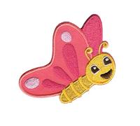 Catch the Patch Farfalla Toppe Adesive Insetti 7,3 x 5,1 cm per Bambini con Stoffa Tessuto Cotone Originale, Cucibile Bambino Vestiti Pantaloni Jeans Cucire Riparazione