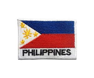 Catch the Patch Filippine Patch Termoadesivo 5 x 7,2 cm per Adulti Bambini con Bandiera Nazionale Tricolore Autentica, Souvenir Viaggio Mondiali 2026 Decorazione