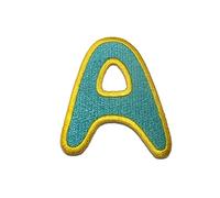 Catch the Patch Lettera A Blu Toppa Termoadesiva Lettere 6,3 x 5,3 cm per Bambini Adulti con Nome Iniziali Monogramma Personalizzato, Sport Squadra Calcio Numeri Trasferimento Decorazione
