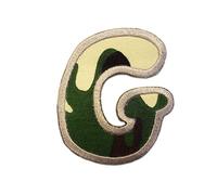 Catch the Patch Lettera G Militare Toppa Termoadesiva Lettere 6,2 x 5,3 cm per Bambini Adulti con Nome Iniziali Monogramma Personalizzato, Sport Squadra Calcio Numeri Trasferimento Decorazione