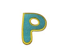 Catch the Patch Lettera P Blu Toppa Termoadesiva Lettere 6,2 x 4,6 cm per Bambini Adulti con Nome Iniziali Monogramma Personalizzato, Sport Squadra Calcio Numeri Trasferimento Decorazione