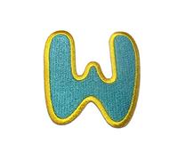 Catch the Patch Lettera W Blu Toppa Termoadesiva Lettere 6,2 x 5,8 cm per Bambini Adulti con Nome Iniziali Monogramma Personalizzato, Sport Squadra Calcio Numeri Trasferimento Decorazione