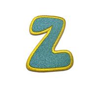 Catch the Patch Lettera Z Blu Toppa Termoadesiva Lettere 6,2 x 4,6 cm per Bambini Adulti con Nome Iniziali Monogramma Personalizzato, Sport Squadra Calcio Numeri Trasferimento Decorazione