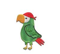 Catch the Patch Pappagallo Pirata Patch Termoadesivo 5 x 6,1 cm per Bambini con Caraibi Tesoro Vintage Originale, Toppe Adesive Cucire Vestiti Festa Compleanno