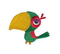 Catch the Patch Pappagallo Pirata Patch Termoadesivo 6,1 x 5 cm per Bambini con Caraibi Tesoro Vintage Originale, Toppe Adesive Cucire Vestiti Festa Compleanno
