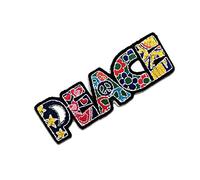 Catch the Patch Peace Pace Toppe Adesive Pace 10 x 3 cm per Adulti con Stoffa Tessuto Cotone Originale