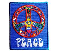 Catch the Patch Peace Pace Toppe Adesive Pace 6,5 x 8 cm per Adulti con Stoffa Tessuto Cotone Originale