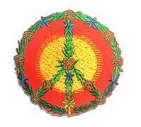 Catch the Patch Peace Pace Toppe Adesive Pace 7,5 x 7,5 cm per Adulti con Stoffa Tessuto Cotone Originale