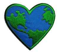Catch the Patch Peace Terra Toppe Adesive Pace 7,2 x 7,2 cm per Adulti con Stoffa Tessuto Cotone Originale