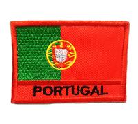 Catch the Patch Portogallo Patch Termoadesivo 7,5 x 5,3 cm per Adulti Bambini con Bandiera Nazionale Tricolore Autentica, Souvenir Viaggio Mondiali 2026 Decorazione