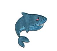 Catch the Patch Squalo Pirata Patch Termoadesivo 6,1 x 4,6 cm per Bambini con Caraibi Tesoro Vintage Originale, Toppe Adesive Cucire Vestiti Festa Compleanno