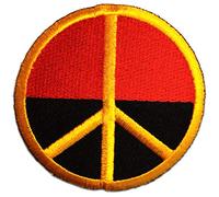 Catch the Patch Tedesco Germania Peace Pace Toppe Adesive Pace 7 x 7 cm per Adulti con Stoffa Tessuto Cotone Originale