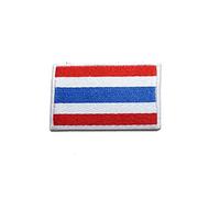 Catch the Patch Thailandia Patch Termoadesivo 7 x 5 cm per Adulti Bambini con Bandiera Nazionale Tricolore Autentica, Souvenir Viaggio Mondiali 2026 Decorazione