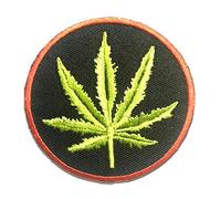 Catch the Patch Weed Marijuana Cannabis Toppe Adesive Statement 8 x 8 cm per Adulti con Stoffa Tessuto Cotone Originale