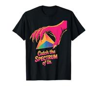 Catch The Spectrum Prism Design - Neon Retro Maglietta