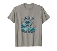 Catch The Wave Surf Spirito Avventuroso Maglietta