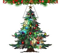 Catchante Di Natale Acrilico - 7.87x7.09 Pollici Crystal Prism Suncatcher | Decorazione Di Alberi Di Natale Surrater per Decorazione Interna, Finestre, Prisma In Pendente,