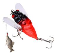 Catcher da pesca Cigale, esche da pesca Bass | Tackle realistiche con un attraente | Bassons di pesce, esche di richiamo d'acqua dolce per acqua salata, acqua dolce, pesca all'aperto