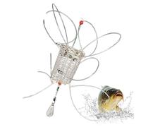 Catcher di granchio di sabbia inossidabile Strumento di cattura di gamberi portatile Riutilizzabile Non danneggiabile Shrimping Catching Cage per il fiume per pesciolini gamberi