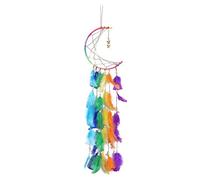 Catcher Sogno Colorati Per Perle Di Piume Lunghe Catcher Sogno Muro Appeso Dreamcatcher Artigianato Regalo Per Casa Decorazione