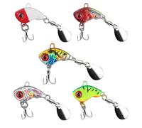 Catchers Set di esche da pesca: 5 esche artificiali da 20 g, ami tripli e cucchiaini per lucci, persici, lucioperca, siluri