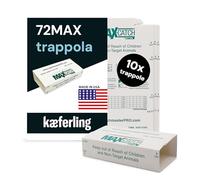 Catchmaster 72MAX Trappola per Topi Grandi | 10 Piaste Adesive | Efficace Soluzione per Uso Interno | Colla Potente di Alta Qualità per Topi