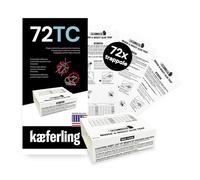 Catchmaster 72TC Trappola con Esca 72 Pezzi | Adesiva di qualità Professionale | Soluzione Senza Veleno per Interni, Magazzini e Stoccaggio | Ideale per un Controllo Efficace di Topi