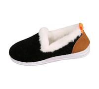 Categoria Prodotto Scarpe Casual da Donna Titolo Comode Basse Invernali con Patchwork colorato per Outfit Quotidiano e Rilassato Ideali Autunno Vacanze Casuali (Black, 40)