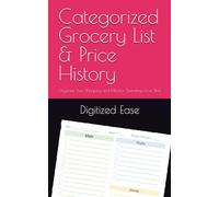 Categorized Grocery List & Price History: Organize Your Shopping and Monitor Spending Over Time