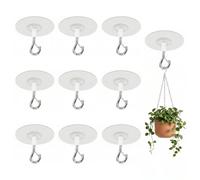 CATELL 10 Pezzi Ganci Autoadesivi da Soffitto Gancio Adesivo per Soffitto Senza Forare Ganci da Soffitto Autoadesivi Ganci Adesivi per Soffitto Extra Forti Appendere Piante Lanterne Fioriere