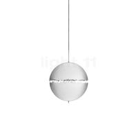 Catellani & Smith PostKrisi Lampada a sospensione, ø40 cm - nichel/bianco