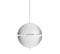 Catellani & Smith PostKrisi Lampada a sospensione, ø60 cm - nichel/bianco