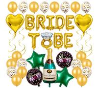 Catelves Bride to Be - Set di palloncini decorativi dorati