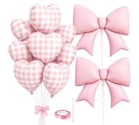 Catelves Set di palloncini a quadretti, 12 pezzi