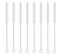 Catelves Spazzola per cannuccia, 8 pezzi, spazzola per bottiglie sottile, spazzola per la pulizia della cannuccia, spazzola lunga 20 cm, spazzola per la pulizia automatica del caffè, spazzola per bere