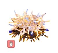 Catena 100 LED 10m Bianco Caldo Flash IP44 Prolungabile - Nataluna