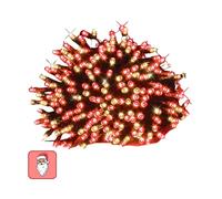 Catena 1000 LED 50m Bianco Caldo-Rosso Memory 8 Giochi IP44 - Nataluna