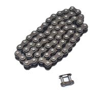 Catena 25H con 144 maglie e 1 pezzo di collegamento principale di ricambio, adatta per motori a 2 tempi da 47 cc e 49 cc, mini moto, cross, ATV Catena di trasmissione(Black 25H-62 link)