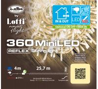 LOTTI IMPORTEX Catena XTLG 360 MiniLED 25,5m Bianco caldo Controller 8G 30V con memoria