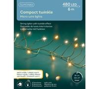 Catena 480 Micro LED Bianco Caldo e Freddo 6 mt uso cavo finissimo 496708