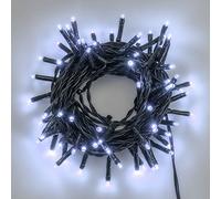 Catena 5,6 m, 80 miniled Bianco Freddo, Luce Fissa, Cavo Verde, 4,5V, Esterno