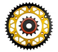 Catena 520 14T 45T-52T Pignone anteriore posteriore for motocicletta for KLX400R B1 B2 KLX400SR A1(14T-52T)