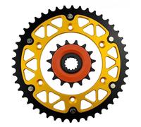 Catena 520 15T 45T-52T Pignone anteriore posteriore for motocicletta for KLX400R B1 B2 A1 KLX400R KLX400SR(15T-46T)