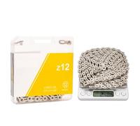 Catena a 12 velocità for bici da strada da montagna, corrente 12 V, collegamento mancante, blocco di potenza 12S, 126 maglie for sistema K7(Silver-SLR)