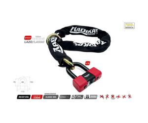 CATENA A CAPPIO CON LUCCHETTO RK48120L - Ø 13,5MM 1200MM