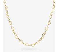 Catena a cuore aperto in oro giallo 9 ct 16-18 pollici HMHC-500-9Y-EX/16-18
