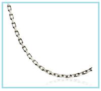 Catena a Maglie Forçat Massiccio 3,20mm x 60CM Argento 925/000 Qualità Rodio