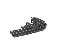Catena A Rulli 04C Da 0,5 Metri, 2 Punti, Catena Di Trasmissione Industriale A Passo Corto In Acciaio Al Carbonio Con Connettore A Maglie(4PCS)