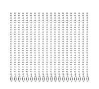 Catena a sfere 400 pezzi 1,5 mm color argento perline di metallo collana a catena a sfere risultati di gioielli fai da te for la creazione di catene di etichette